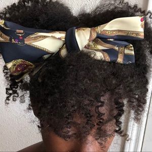 Men’s tie worn as a hair bow